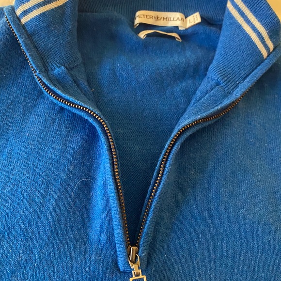 Peter Millar cotton and cashmere zip sweater